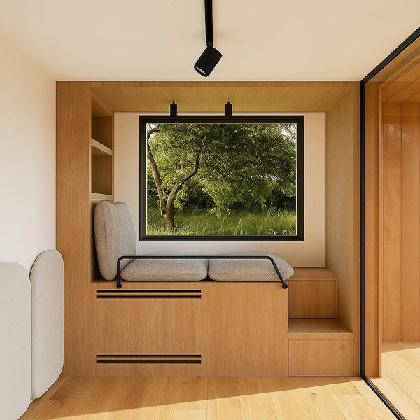 Warm, bright interior of a NOOK garden playroom