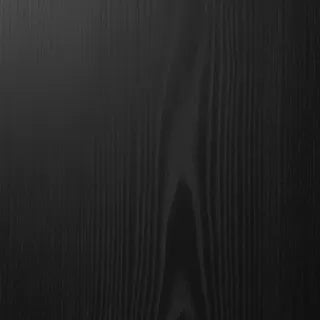 Close-up of NOOK thermo-treated wood cladding in a black finish