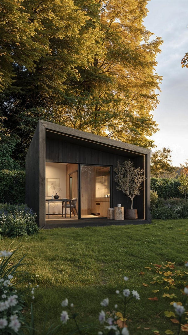 Porch with pitched roof